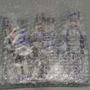 Yerliker 6 Pcs Christmas Nutcracker Table Decorations Wooden Blue White Porcelain Nutcracker Table Centerpiece Double Sided Chinoiserie Soldier Wood Signs for Christmas Tabletop Home Tiered Tray Decor