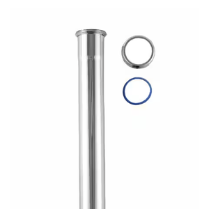 1-1/2-In x 12-In Slip-Joint Sink Drain Extension Tube, 20GA, Chrome-Plated Brass