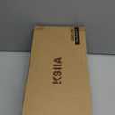 KSIIA Washable Dog Bed Deluxe Plush Dog Crate Beds Comfy Kennel Pad Anti-Slip Pet Sleeping Mat for Large, Jumbo, Medium, Small Dogs Breeds, 35" x 23", Dark Grey