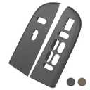 TQPONLY Door Window Switch Bezel, Front Driver and Passenger Side Compatible with 2003-2006 Ford Expedition Interior Accessories (Grey)