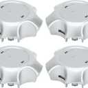4 Pc Wheel Center Caps Hub Caps Rim Center Caps for Toyota Rav4 2006-2012 Wheel Caps Hubcap Center Covers No.4260B0R020 Silver Tone Plastic
