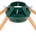 Christmas Tree Stands Green Metal Xmas Tree Holder for 10ft Live Tree Fits Up to 4.9" Xmas Tree Trunks Xmas Party Decorations
