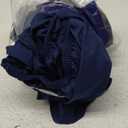 Wrap Around Dust Ruffle Bed Skirt - Navy Blue - for Full Size Beds with 12 Inch Drop - Elastic Strap - Adjustable Pleated Bedskirt with Brushed Fabric and Wrinkle Free - for Women, Men, Kids & Teens