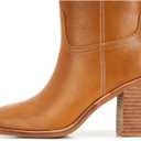 Womens Knee High Boots  Fits Calf Sizes 13.316.6 (Sizes 5-12) | Ideal for Fuller Calves, Not for Extra-Wide Calves | Comfort Block Heel, Square Toe, Side Zip (Brown)