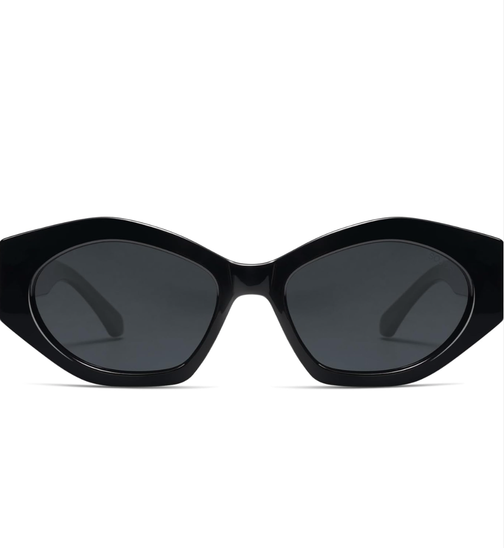 SOJOS Trendy Hexagonal Polarized Sunglasses for Womens Mens,Retro Polygon Shades Designer Inspired UV400 Sun Glasses SJ2307