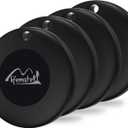 Lifetag Tracker for Android, Bluetooth Tracking Tag for Google Find My Device (Find Hub) App, Item Finder Locator for Keys, Luggage, Backpack, Purse (Blk, 4 Pcs )