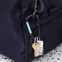 Carabiner - 3" Aluminum Carabiner D Shape Buckle Pack, Keychain Clip, Spring Snap Key Chain Clip Hook Buckle, 12pcs