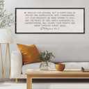 LuZhiQiang Bible Verse Wall Art Be Anxious for Nothing Christian Inspirational Sign 32"12" Philippians 4:6-7 Rustic Religious Home Decor for Living Room Large Scripture Wood Framed Hanging (Black)
