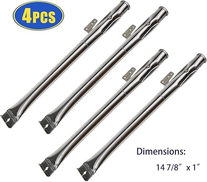 Grill Repair Kit for Nexgrill 720-0830H, 720-0783E, Kenmore 720-0830A, 122.33492410 Replacement Parts, Stainless Steel Burner Tubes, Heat Plates, 4 Pack