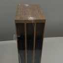 QEEIG Floating Shelves for Wall Bathroom Shelf Bedroom Kitchen Living Room Hanging Book Shelves Small Farmhouse Decor 16 inch Set of 3, Rustic Brown (015-BN3)