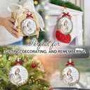 2 x Miscarriage Christmas Ornament 2025  Angel Baby Remembrance Gift for Mothers, Parents, Sympathy Memorial Ornament for Loss of Child or Infant  Be with Jesus Wooden Condolence Ornament Hanging Decor