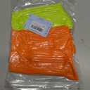 Women's Neon Scrunch Crew Socks 80s 90s Retro 3-Pack Cotton Stacked Boot Calf Cozy Ribbed Slouchy Socks Size 5-10 (2-neon Orange/1-neon Green)