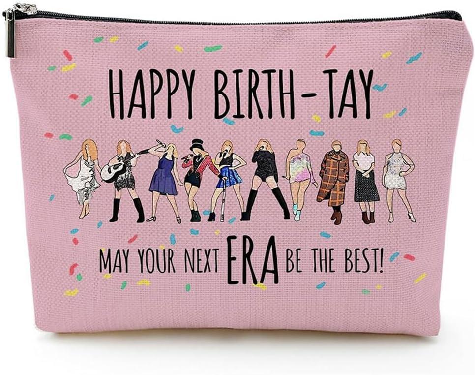 Singer Cosmetic Makeup Bag Music Album Lovers Gift Singer Concert Zipper Pouch Bag Singer Tour Merchandise, Multicoloured-1