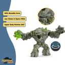 Schleich Eldrador Creatures - 8" Stone Monster Toy with Crystal Set - Cool Movable Monster Action Figure for Boys and Girls - Fantasy Giant Rock Beast Figurine - Fun Scary Toys - Kids Ages 7+ | 70141