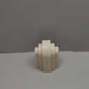 LIN CHUAN Heavy Duty Bookends for Shelves, 6.6 LBS Heavy Book Ends for Heavy Books, Decorative Modern Bookends with Faux Sandstone Look, Layered Arch Book Stopper for Bookshelf Holder Set of 2, Beige