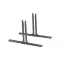 Childrens Factory Set of 2 Support Feet for Quiet Dividers with Sound Sponge, (Quiet Dividers Sold Separately)