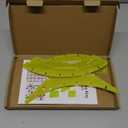 Quilting Templates Slit N Sew Double Wedding Ring Set Templates - Acrylic, None