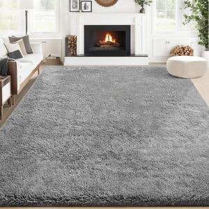 8'x10' Area Rug for Living Room: Fluffy Shag Soft Washable Rugs Large Fuzzy Plush Indoor Carpet for Bedroom Nursery Playroom Kids Girls Boys Room