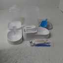 Marchul Dog Feeder, Gravity Cat Feeder and Water Dispenser Set, Automatic Pet Food Bowl and Waterer Large Capacity for Small Medium Pets Puppy Kitten Rabbit, 1 Gallon