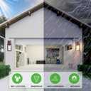 2-Pack 14'' Dusk to Dawn Outdoor Wall Light Fixtures, Oil Rubbed Bronze Exterior Lighting Fixtures Wall Mounted with Seeded Glass, Waterproof Porch Lights Outside Lanterns for House Front Garage