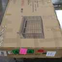 Homey Pet 48 Inch Heavy Duty Indestructible Dog Crate, Stackable Escape Proof Dog Cage Kennel Indoor with Two Trays, Metal Grids, Wheels, Bowls, Double Doors for High Anxiety Large Dogs (47.5"L x 30.0"W x 36.5"H), Black 