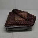 Washable Area Rugs 5x7 Rug for Living Room Non Slip Modern Rug Soft Area Rug for Bedroom Farmhouse Braided Print Throw Rugs Contemporary Stain Resistant Carpet for Dining Room 5'x7' Dark Brown