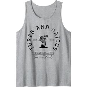 Turks and Caicos Caribbean Islands Trip Tank Top, Size XL