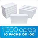 2 x Oxford 30 (1000 PK) Blank Index Cards, 3" x 5", White, 1,000 Cards (10 Packs of 100) (30)