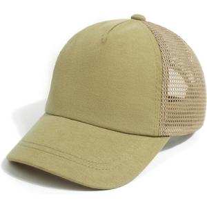 Mesh Toddler Baseball Cap, Adjustable Breathable Sun Hat for Kids | Breathable mesh back, soft cotton polyester fabric, rear adjustable closure, sizes 0-8T for daily outdoor wear