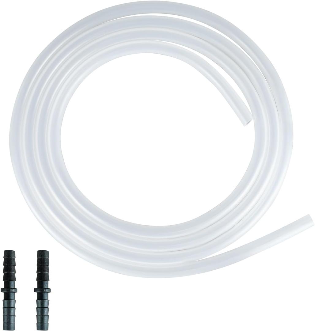 Drain Hose Extension for Nugget & Opal Ice-Maker 1/4'' ID Ice Maker Water Line Hose Repalcement Tube Silicone
