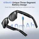 EarlySincere 2026 Ai Smart Glasses for Men Women, 8mp 4k Hd Camera Glasses, 410mah Battery, Supports Photo/Video/Audio Recording, Ai Voice Control, Ai Glasses with Bluetooth Calling(Sunglasses)