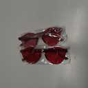 FEISEDY 2 Pack Rimless Round Shaped Sunglasses Women One Piece Transparent Candy Color Cute Glasses B2230