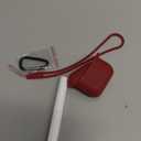 Meliya for Airpods 4 Case Cover 2024 with Cleaner Kit & Keychain & Lanyard, Soft Silicone Protective Case for Apple AirPods 4th Generation, Supports Wireless Charging (Wine Red)