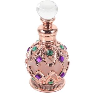 Empty Perfume Bottles Vintage Perfume Bottle, Empty Perfume Bottle Refillable Glass Bottle Vintage Empty Crystal Perfume Bottle Rose Gold Perfume Flask