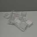 SHAIDOJIO Clear Seasoning Box, 8 Piece Seasoning Rack Spice Pots, Plastic Storage Container Condiment Jars with Lids and Spoon, Kitchen Organization Containers for Spice, Salt, Sugar, Cruet (2 Set)