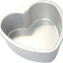 Heart Shaped Cake Pan 8 Inch Aluminum Cake Pans Heart Cake Tin Baking Cake Mold for Valentine's Weddings Birthday Party