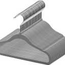 Velvet Kids Hangers 50 Pack, Baby Hangers for Closet Childrens Hanger Non Slip Velvet Clothes Hanger for Baby and Kids (Grey 50Pack)
