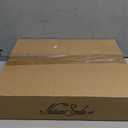 Amazon Basics Durable Wooden Pants and Skirt Hangers with Clips - White, 10-Pack