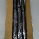 Thestoa Shower Curtain Rod Adjustable 43-78 inch, 1"Diameter Spring Tension Curtain Rod No Drill, Anti-Rust Non-Slip Shower Rod, Black Shower Curtain Rod for Bathroom Tension