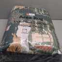 LIVEBOX Christmas Living Room Rugs 8x10, Soft Machine Washable Area Rug for Bedroom, Vintage Rug for Dining Room with Non Slip Backing, Large Green Indoor Carpet for Home Office(8'x10')