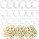 Weysat Cinch Clip Invisible Clothing Accessory with Rubber Bands Bulk for Shirt Skirt Set Dress Clips Back Cinch Rings Woman