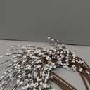 5Pcs Long Stem Jasmine Flowers Artificial, 29.5"/75cm Tall Fake White Flower Bouquet, Artificial Pussy Willow Branches for Home Office Wedding Party DIY Floral Art Winter Decor