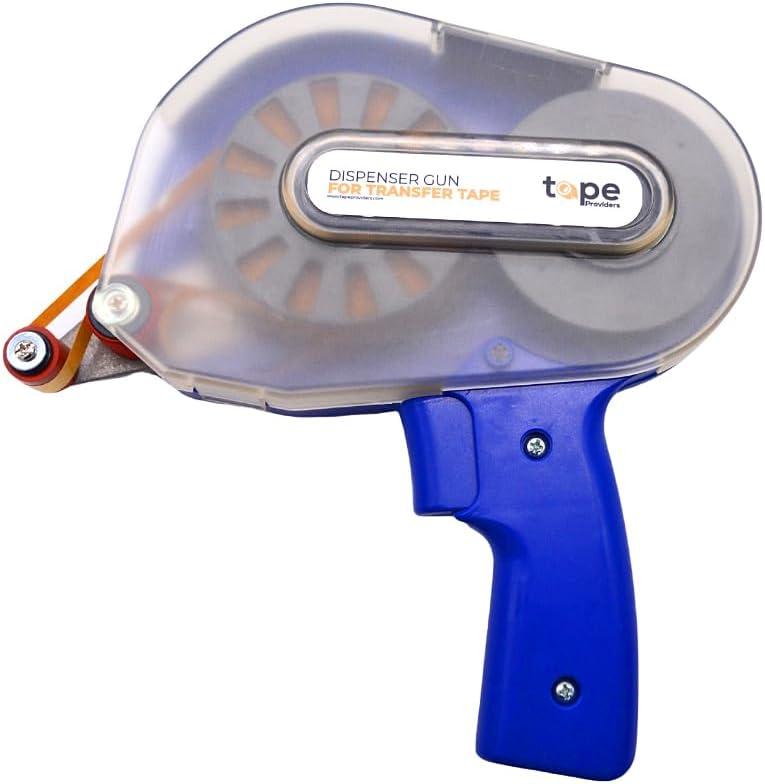 WOD RWATGD Tape Dispenser Gun for Transfer Tape, Adhesive Applicator: Dispenses 1/4 in., 3/8 in., 1/2 in., and 3/4 in. Wide on 1 in. Core