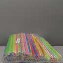 Tessco 600 Pcs 9.84 Inch Smoothie Straws Bulk Disposable Bubble Tea Straws Large Plastic Individually Wrapped for Tall Homemade Milkshakes (Bright Color) (Bright Style)