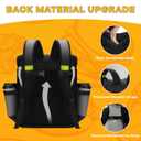 Ytonet Food Delivery Backpack with 7 Cup Holders, Extra Large Insulated Delivery Bags for Hot/Cold Food, Expandable Insulated Pizza Bag for Bike Fits for Uber Eat, Grubhub, Doordash, Black