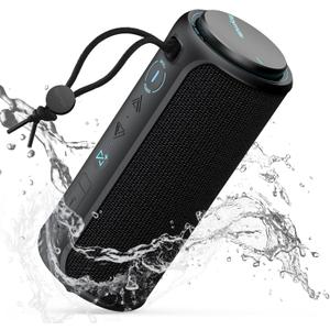 Raymate Bluetooth Speaker, IPX7 Waterproof, 30W Stereo with Deep Bass, Wireless Blue Tooth 5.3, 100Ft Range TWS Pairing, 15H Playtime, Portable Speakers with Lanyard for Party Beach Travel Gift