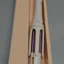 Automatic Hair Curler, 1 1/4 Inch Rotating Curling Iron with 3 Temp, 500 Million Ionic, 2-Way Rotation,10S Fast Heating, Anti-Scald, Anti-Tangle Rotating Curling Wand for Long Hair (White)