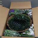 lovemoon 2 Sets Artificial Hanging Pansy Flowers with Baskets, 24 Pcs UV Resistant Faux Silk Pansy Outdoor Hanging Flower for Porch Patio Garden Home Spring Decor (2, White,Yellow,Purple)