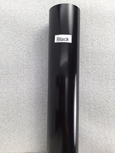 Jenacor Plastic Shower Rod Protector | 1 inch x 58 inches, 1 Pack (Black)