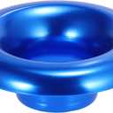 X AUTOHAUX 3 Inch Neck Aluminum Bellmouth Velocity Stack Adapter Air Intake Turbo Horn Air Inlet Decorative Cover Blue